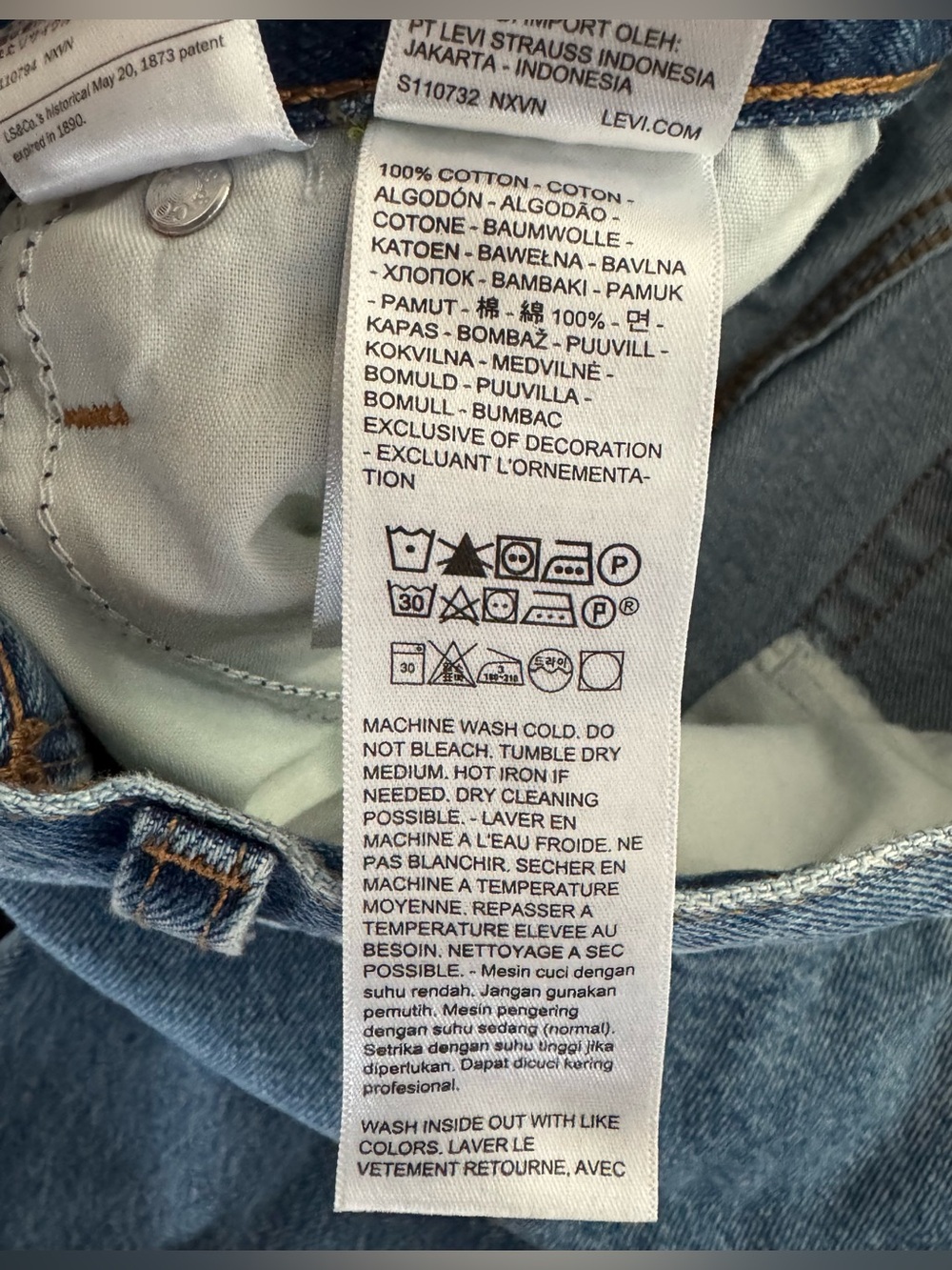 Levi’s Baggy Dad Jeans - Size 26 - Picture 8 of 8